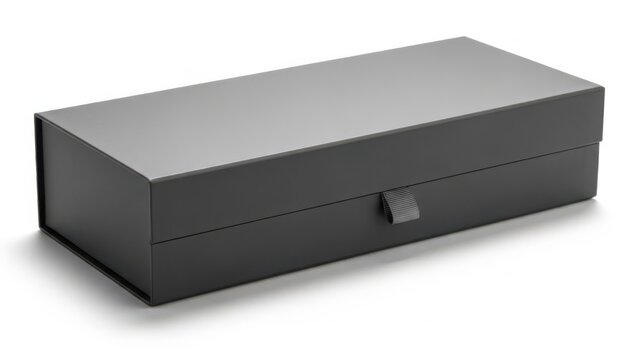 Modern rectangular box, isolated on white background