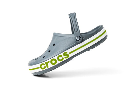 Crocs rubber clogs casual footwear isolated product on white background