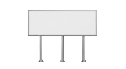 Obraz premium Three-legged billboard stand supporting a flat advertisement panel
