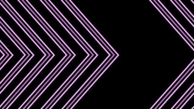 Minimalist background with a series of concentric chevron arrows pointing right animation, creating geometric depth and motion