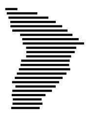 Obraz premium Symbol Map of the city Schönberg (Holstein) (Schleswig-Holstein, Germany) showing the area of the city with just a few black horizontal lines