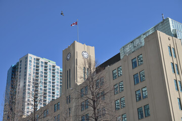 Obraz premium facade and tower of Queen’s Quay Terminal located at 207 Queens Quay W, Toronto