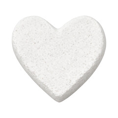 Fototapeta premium PNG Textured white heart shape