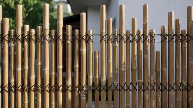 Bamboo Fence - A Natural and Sustainable Boundary Solution.