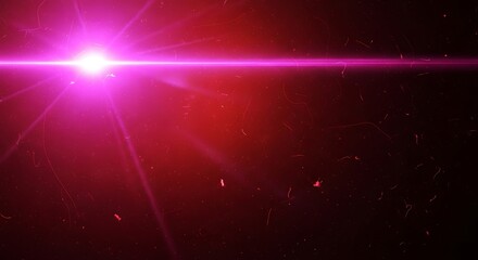 Obraz premium Cosmic beam of light piercing through the dark expanse of space