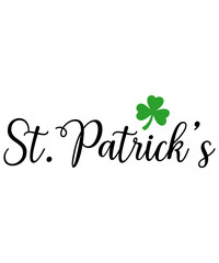 Fototapeta premium St Patricks Day typography design on plain white transparent isolated background for card, shirt, hoodie, sweatshirt, apparel, tag, mug, icon, poster or badge