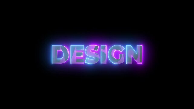 Typography Lighting Shapes Fast Color Distortion