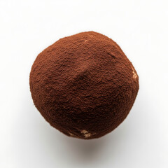 Gourmet Chocolate Truffle Covered in Rich Cocoa Powder Close-Up Shot