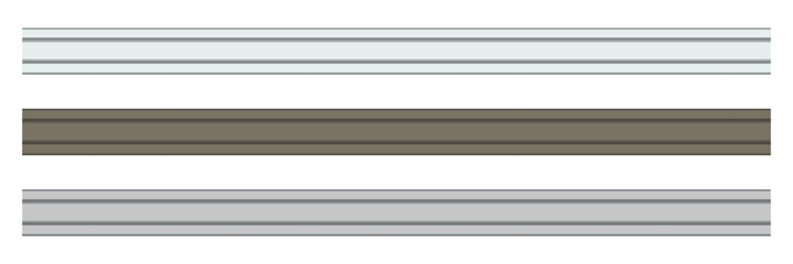 Wooden molding baseboard trim for wall and ceiling interior decoration with white, beige, khaki classic architectural profile decorative home decor construction on transparent isolated png © SharminAkter