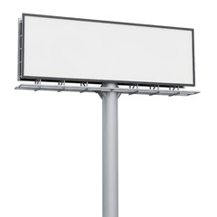 Obraz premium Large billboard attached to a tall metal pole standing outdoors
