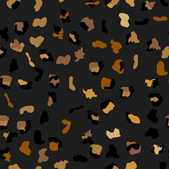 Seamless leopard print pattern. Fully seamless jaguar or cheetah skin pattern. Design for leopard print textile fabric. Suitable for fashion © MichiruKayo