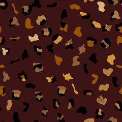 Seamless leopard print pattern. Fully seamless jaguar or cheetah skin pattern. Design for leopard print textile fabric. Suitable for fashion © MichiruKayo