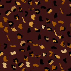 Seamless leopard print pattern. Fully seamless jaguar or cheetah skin pattern. Design for leopard print textile fabric. Suitable for fashion © MichiruKayo