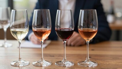 Fototapeta premium glasses of wine