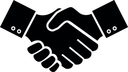 Obraz premium Business handshake partnership agreement icon