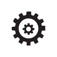 Fototapeta premium Settings gear icon vector editable EPS system configuration symbol