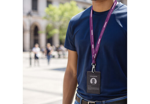 Lanyard ID Card Mockup