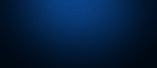 Deep navy blue gradient background with soft vignette and subtle light center. Dramatic backdrop for modern design, technology presentations, luxury branding, elegant wallpaper. Ombre, blur effect © JUBO SIAK