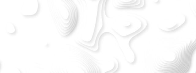 Vector lines seamless pattern sea map topography design. White wave paper curved reliefs Contour maps. Discovery topographic texture backdrop landscape earth style trail map geography design. © Alibuss