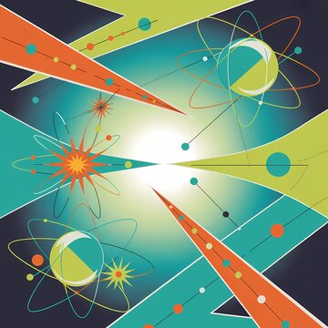 abstract atompunk background