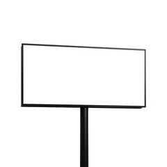 Fototapeta premium Simple rectangular sign attached to a single pole