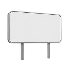 Fototapeta premium A simple roadside billboard sign on two supporting poles