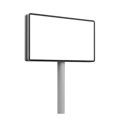 Obraz premium Simple rectangular sign mounted on a single pole