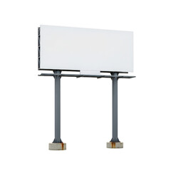 Obraz premium Large billboard standing on two supporting metal poles