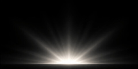 Digital art illustration of an abstract blue light background with dark space rays and motion lines forming a celestial star flare backdrop for a night sky wallpaper design © nur