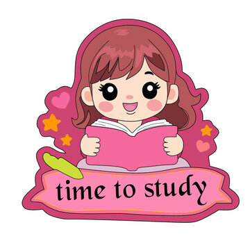 Stickers for school children Let's learn