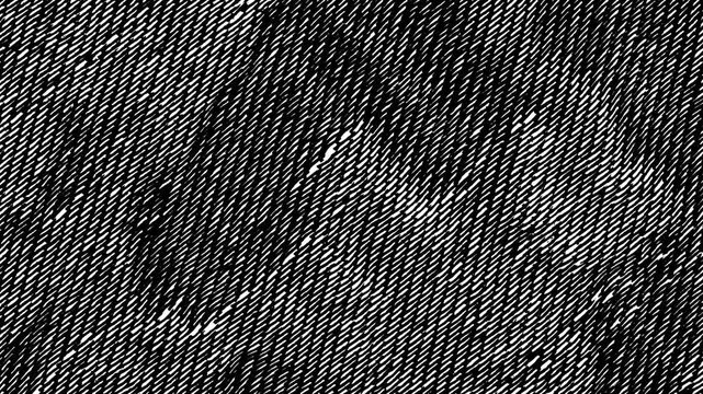 Stop motion animation of white fabric weave texture noise on black background