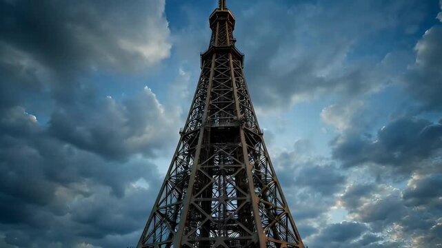 Eiffel Tower Paris France Landmark Architecture.
