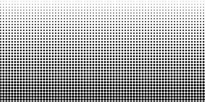 Halftone black polka dots pattern on white background, minimalist abstract wall, arranged in diagonal lines, Black and white doted texture background. modern
