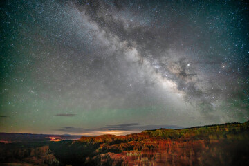 The Milky Way over Bryce Canyon National Park