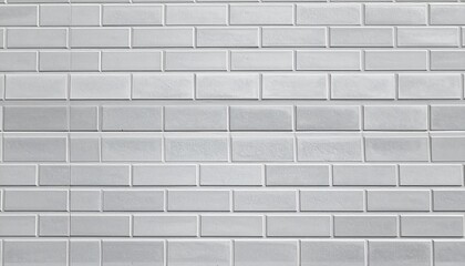 Fototapeta premium White brick wall texture seamless background minimal design clean surface