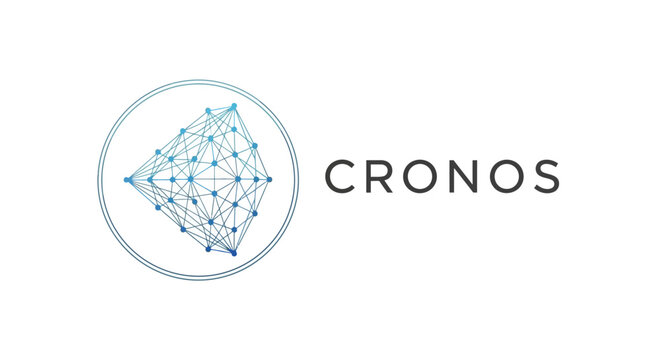 Cronos Logo Design with Geometric Shapes.