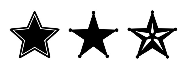 Obraz premium Star shape vector art illustration design element graphic resource icon symbol decoration clip art image