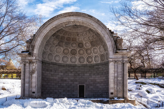The Naumburg Bandshell in Central Park, New York City