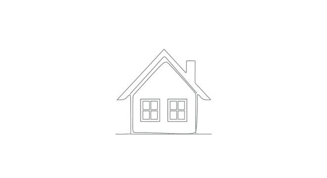 Simple House Icon Illustration Design Element.