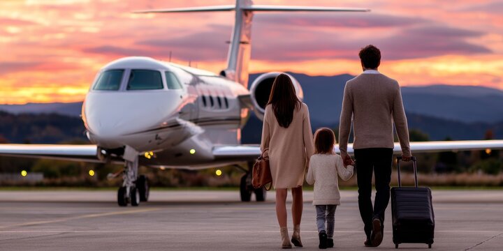 Family adventure awaits at the private jet terminal