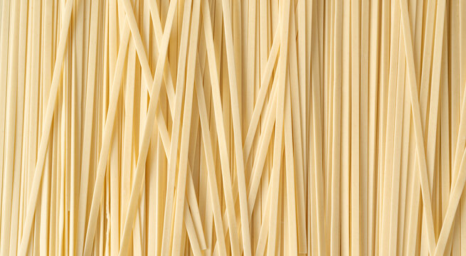 Wheat soba closeup, raw udon noodles