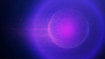 Particle Globe Background. Abstract Dot Sphere. 3D Big Data Bg. A Concept Of Atom Spins In Space And Light. Cyber Network Of Points In A Futuristic Pattern. Digital Particle Globe © Holo Art