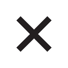 Fototapeta premium Close cancel cross icon vector editable EPS remove symbol