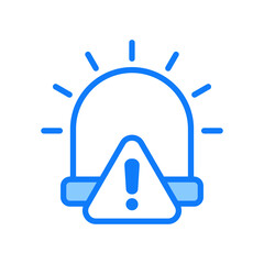Obraz premium Emergency blue icon 