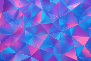 Obraz premium Vibrant Geometric Blue Purple Pink Abstract Faceted Background