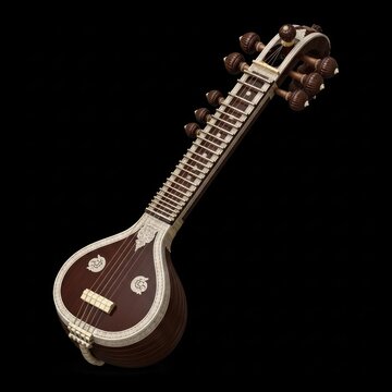 Exotic Indian Sitar Musical Instrument with a Rich History and Unique Sound
