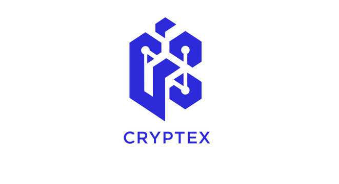 Cryptex Logo Design on White Background.