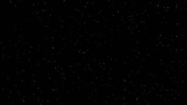 Myriad twinkling and colorful stars gently drifting across the dark canvas of deep space, creating an immersive and beautiful celestial journey through the vast, infinite cosmos