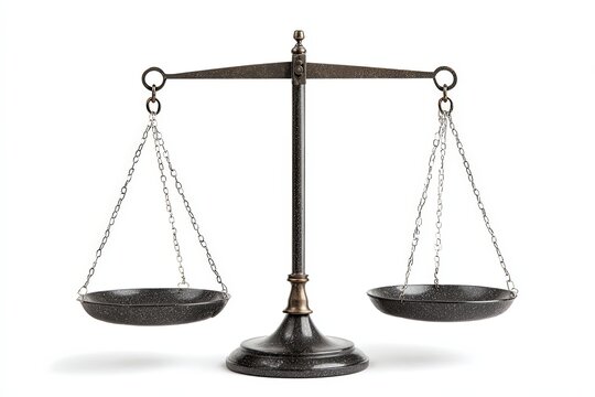 An ornate, antique balance scale, a symbol of justice, equity, and impartiality, stands poised, reflecting the nuanced nature of fairness and ethical considerations. 