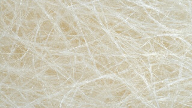 Abstract Close-Up of Translucent White Fiber Texture Background